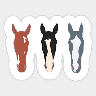 Horse Trio Sticker